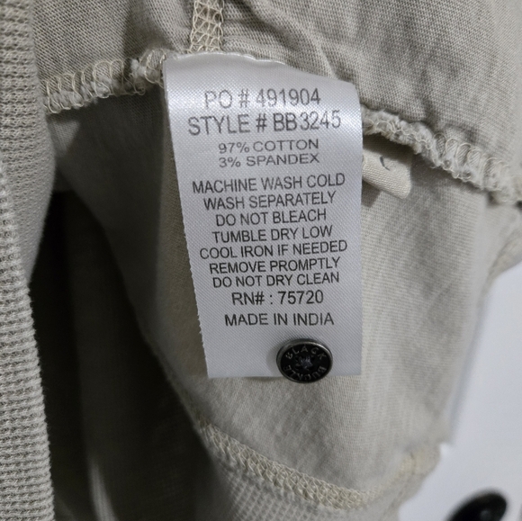 Buckle Black Men's Athleisure Shirt Size Large Short Sleeve Tan Short Sleeve - Picture 9 of 13